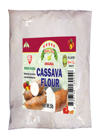 Organic Cassava (Yuka) Fufu Flour 5 Lbs.