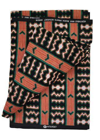 ZYW CLOTHING - AUTENTIC HITARGET WAX BLOCK PRINTS ANKARA - 6 YARDS