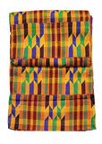 ZYW CLOTHING -GENUINE KENTE HANDWOVEN GHANA FABRIC 6 YARDS