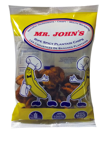 MR. JOHN'S Ripe Spicy Plantain Chips Snacks - 4.50 oz (150g)
